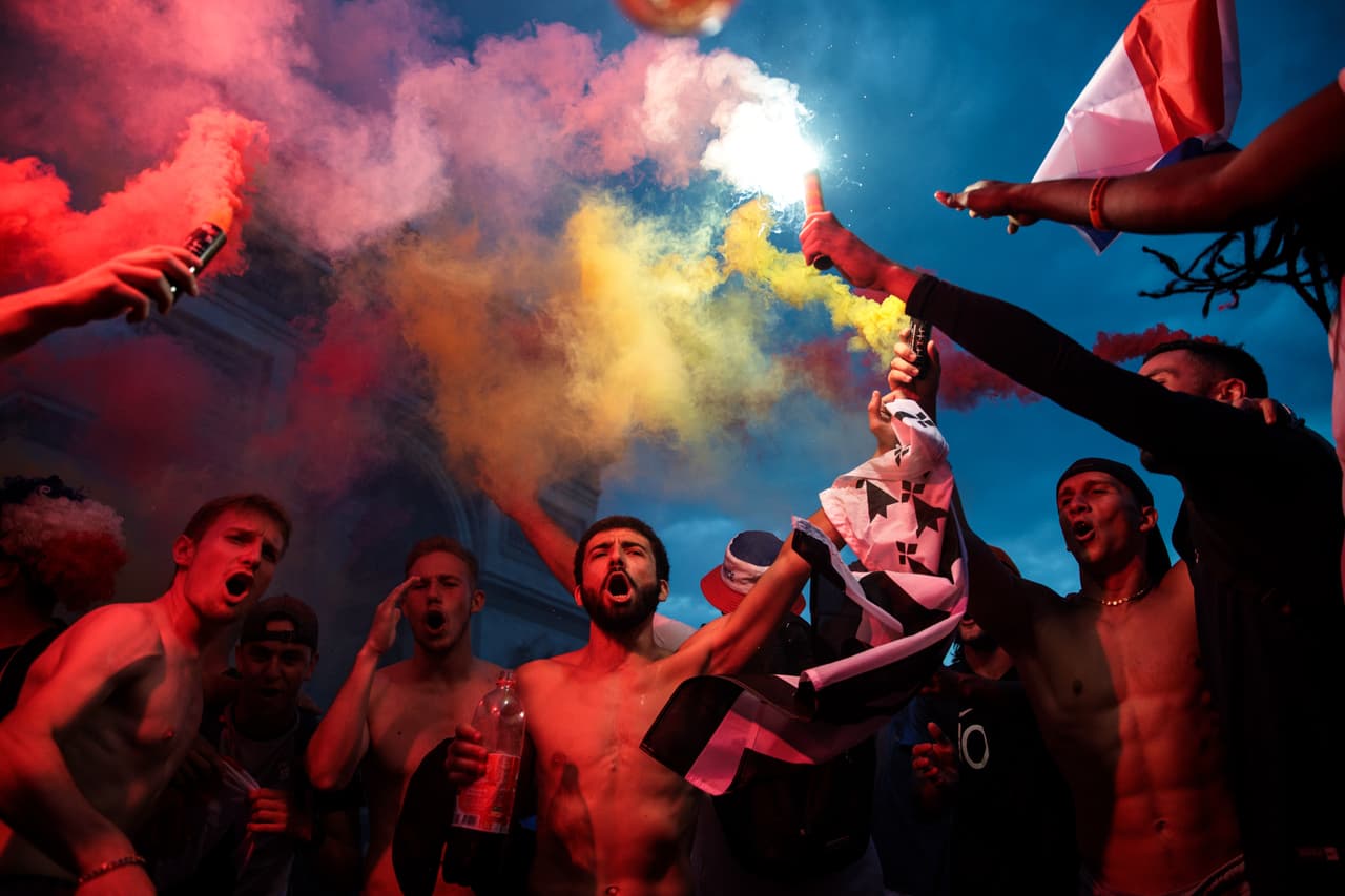 Las calles de París fueron escenario de la gran celebración por el título de Francia en el Mundial de Rusia 2018.