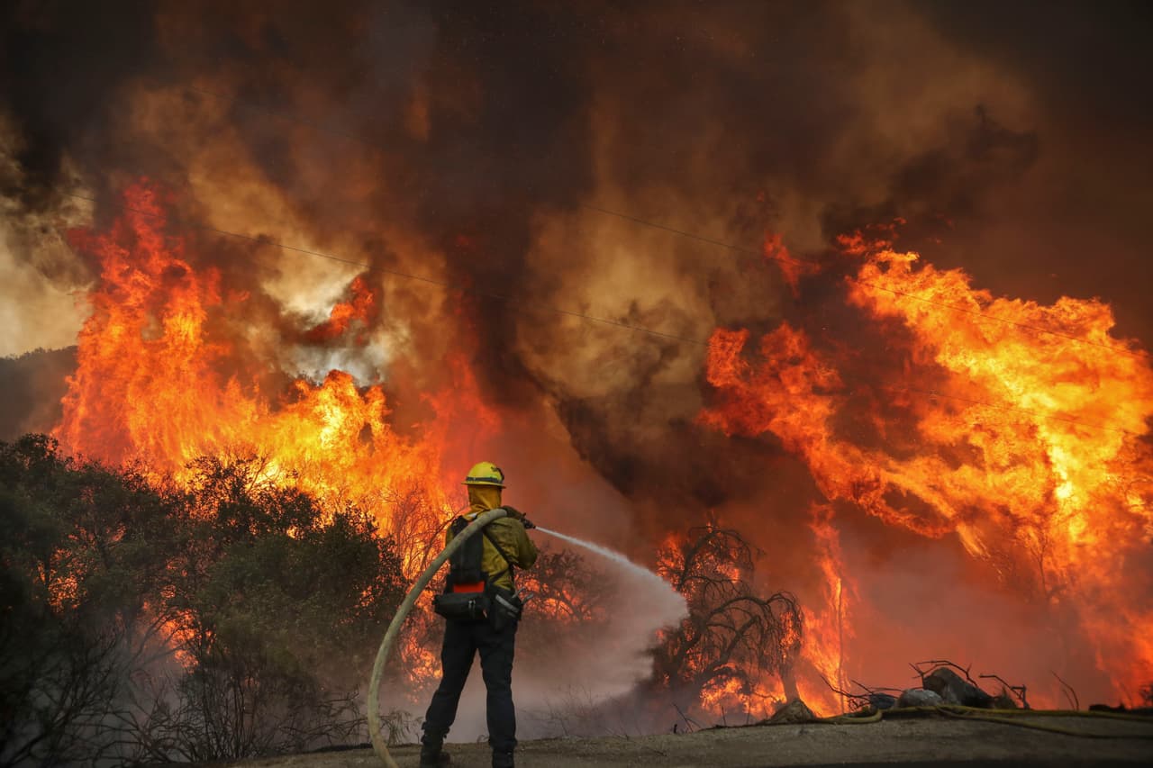 Gobernador de California emite orden de emergencia debido a los fuertes incendios forestales en cinco condados