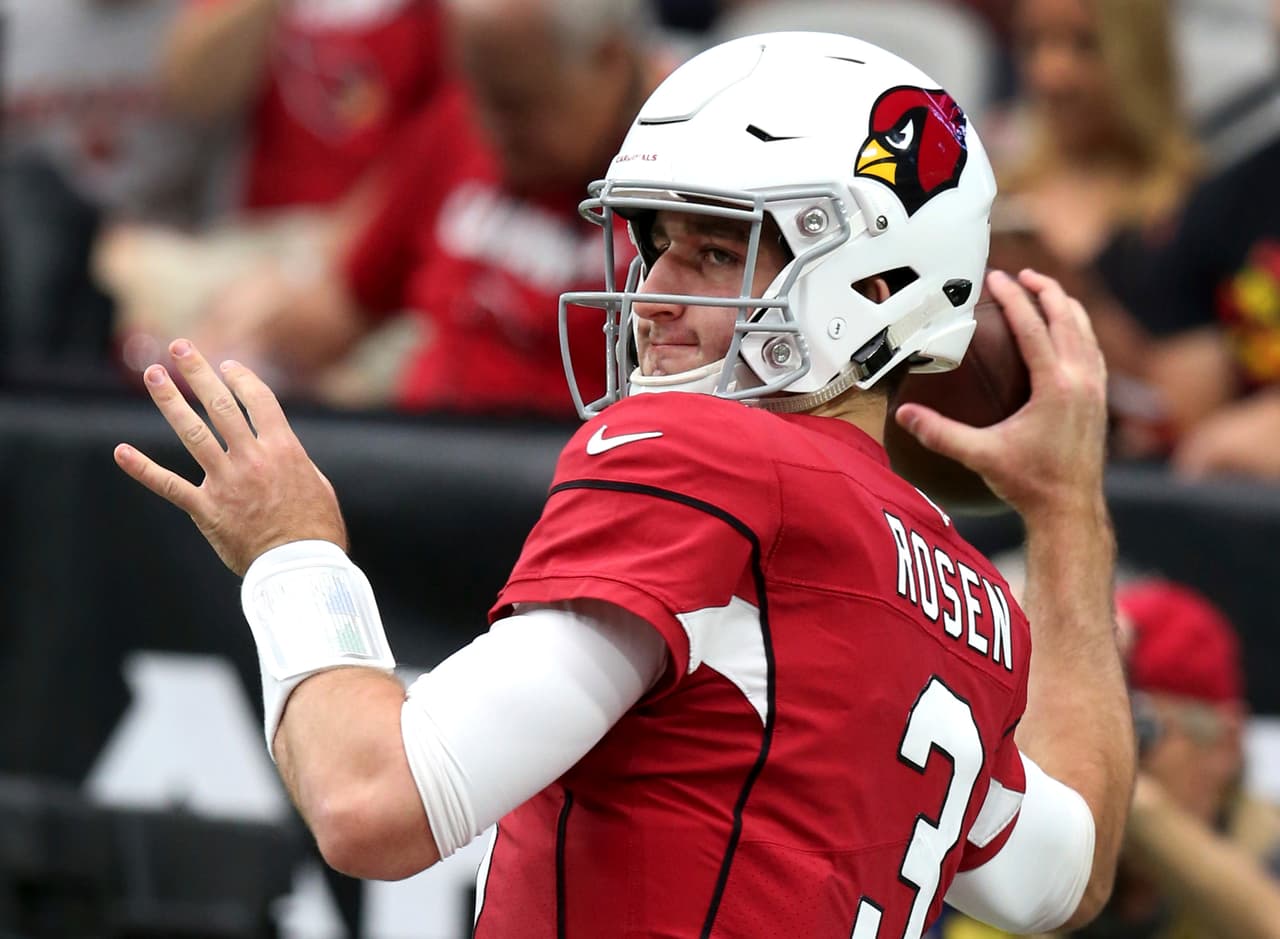 Josh Rosen debutó el domingo en la NFL en la derrota de los Cards frente a los Chicago Bears.