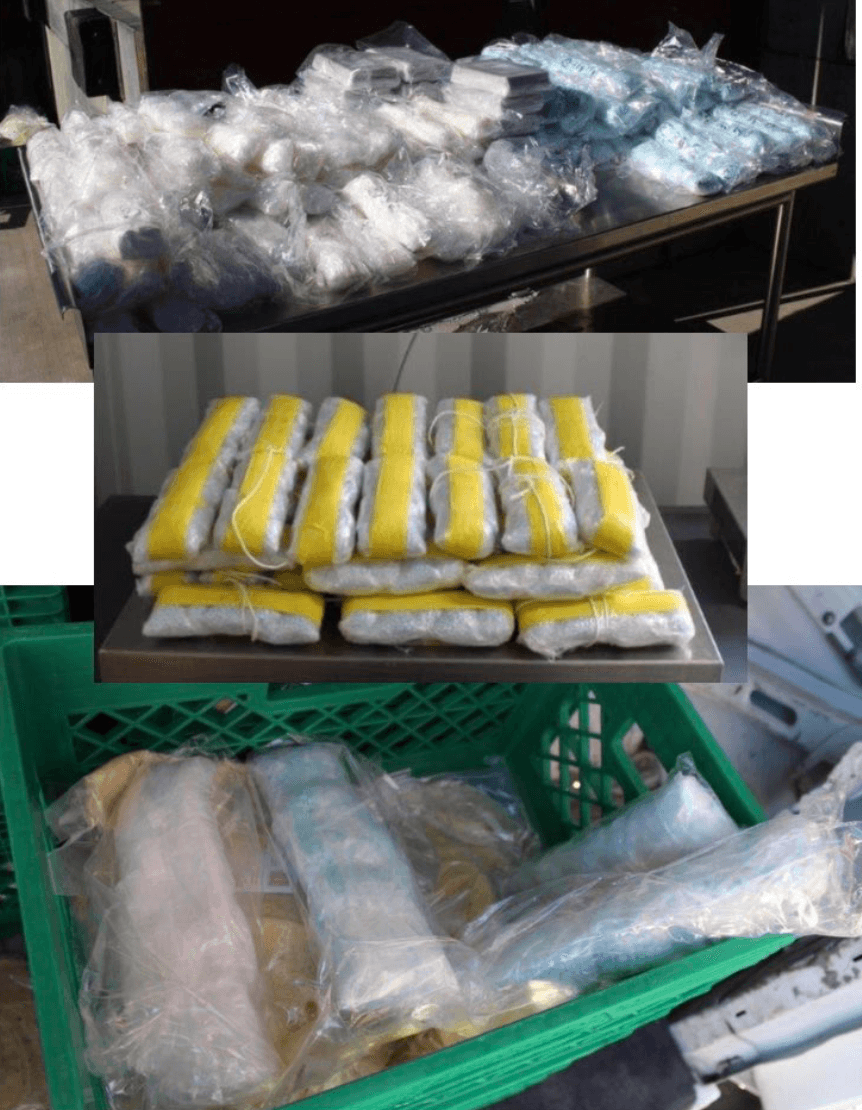 Unas horas después de la incautación en el cargamento de tortillas, caen otras 2,000 tortillas con 353,600 pastillas de fentanilo.