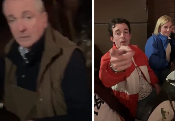 “¡Eres un imbécil!”: Gobernador Phil Murphy es acosado mientras cena con su familia en un restaurante