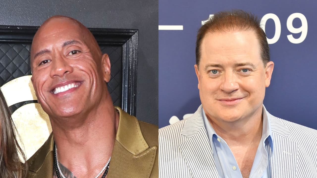 Dwayne Johnson y Brendan Fraser.