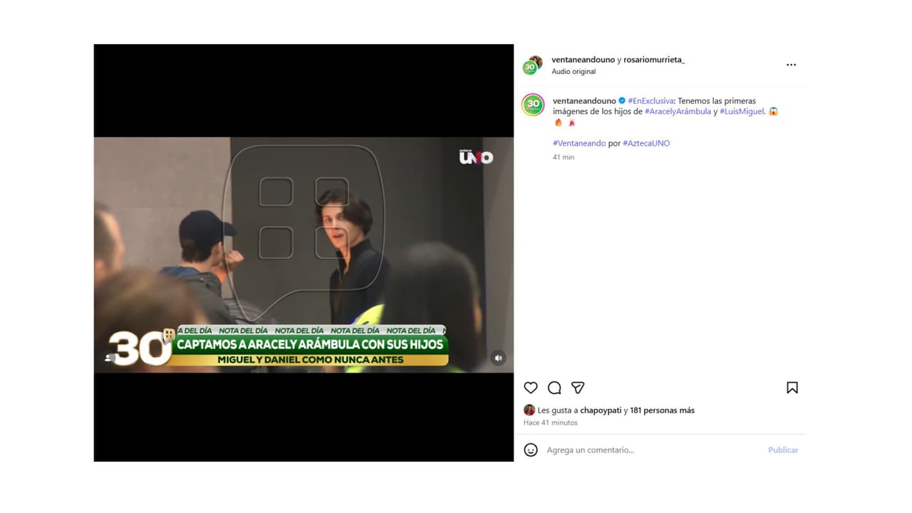 Aseguran que Miguel es idéntico a su papá, Luis Miguel.