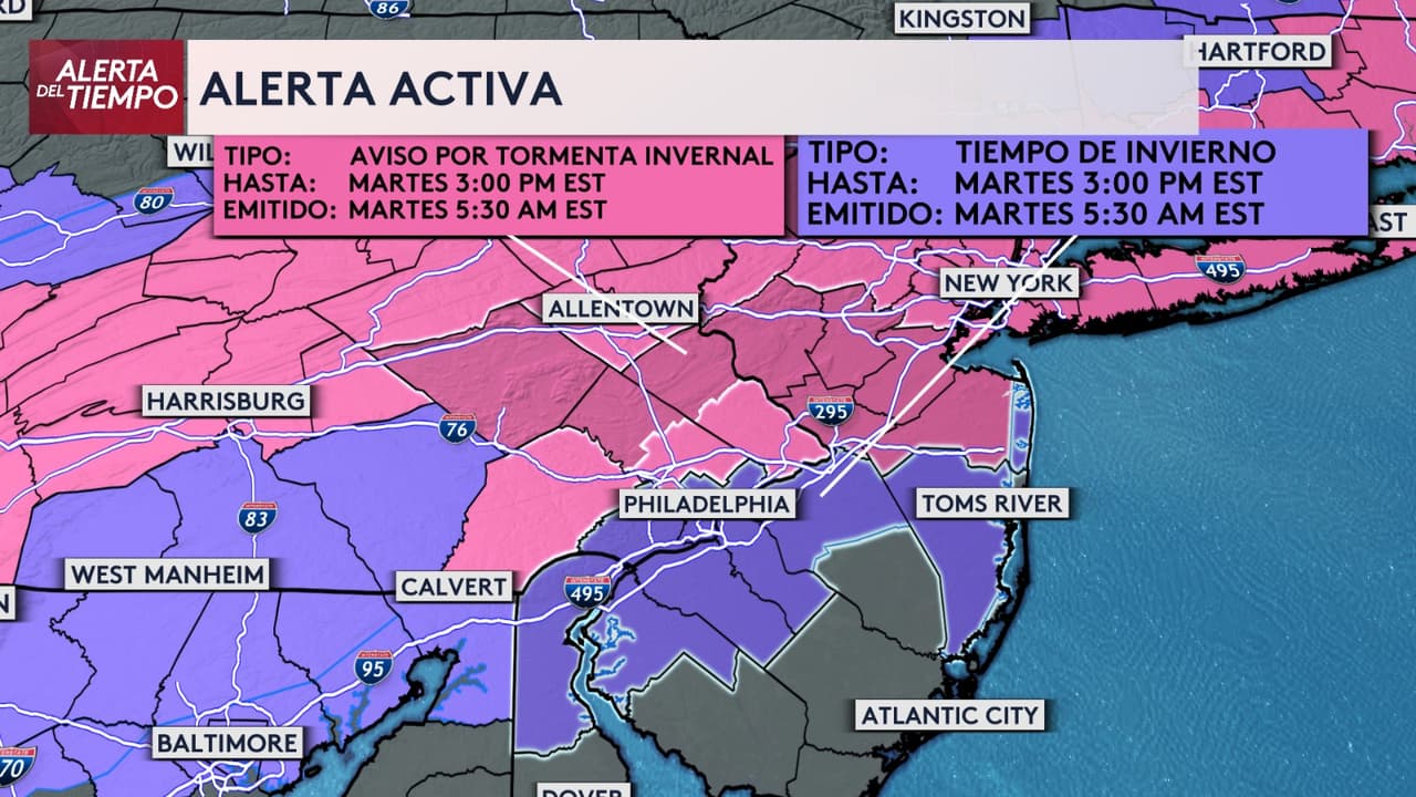 Cierres de escuelas, retrasos en el aeropuerto y miles de clientes sin energía eléctrica por tormenta invernal en Filadelfia