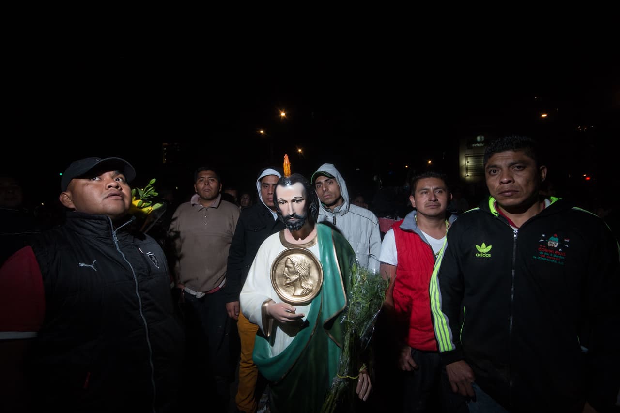 Devotos de San Judas Tadeo. Cortesía de Francisco Cañedo