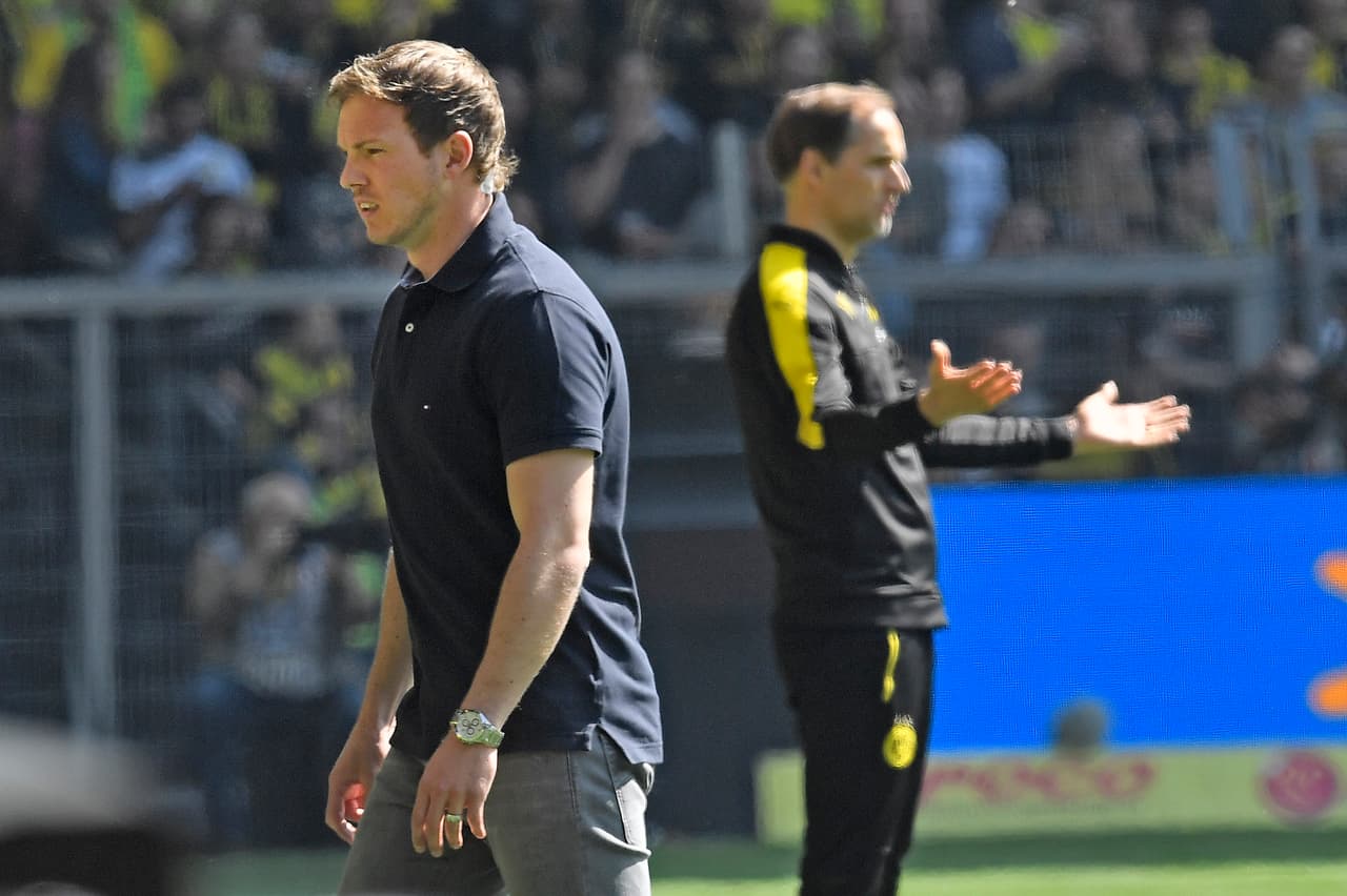Fue hasta después que se enfrentaron en la Bundesliga, Tuchel dirigiendo al Borussia Dortmund y Nagelsmann a cargo de Hoffenheim.
