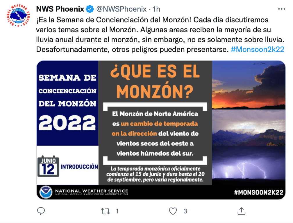 Llega monzón prepárate