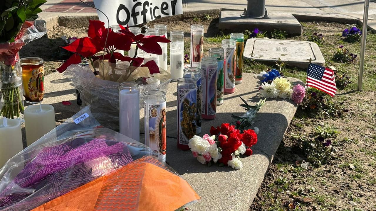 Desde temprano hubo diversas muestras de afecto hacia el oficial Carrasco.