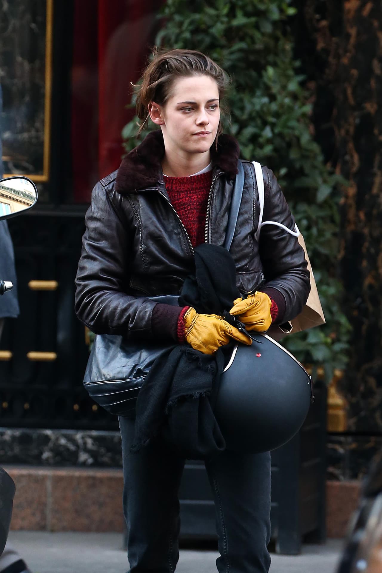 Kristen Stewart en el set de su nueva cinta.