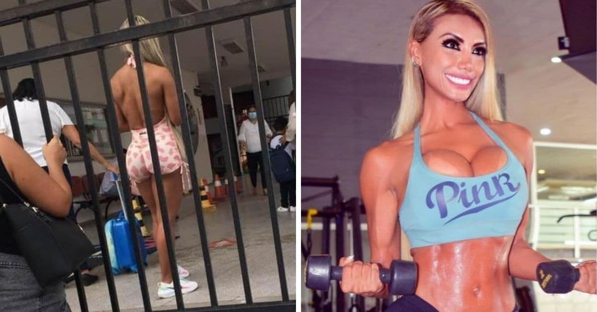 Critican a una "mamá fit" por recoger a sus hijos con "ropa sexy": Internet la defendió así