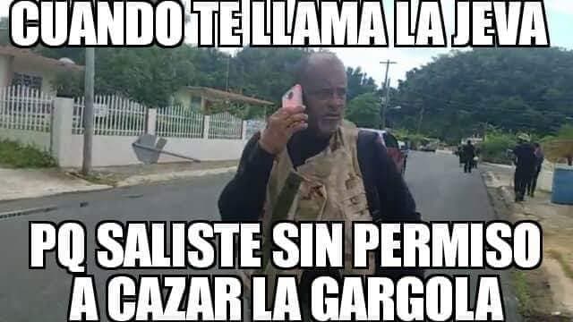 Más vale que este pobre hombre no regrese sin la gárgola.