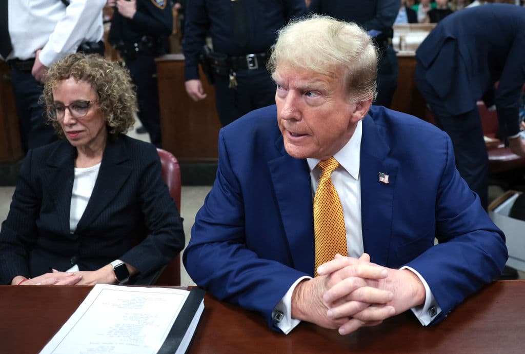 Trump en la corte de Nueva York. (Photo by Win McNamee / POOL / AFP) (Photo by WIN MCNAMEE/POOL/AFP via Getty Images)