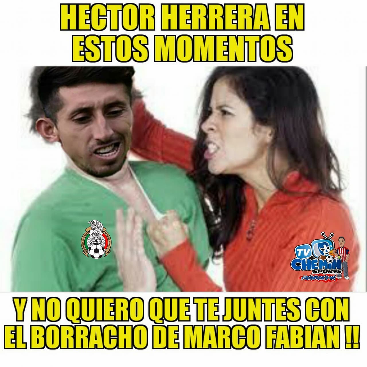 Héctor Herrera fue la comidilla del día, pobre, a ver cómo le va con la esposa. Sus compañeros del Tricolor tampoco la libraron y a las Chivas, les llovió también.