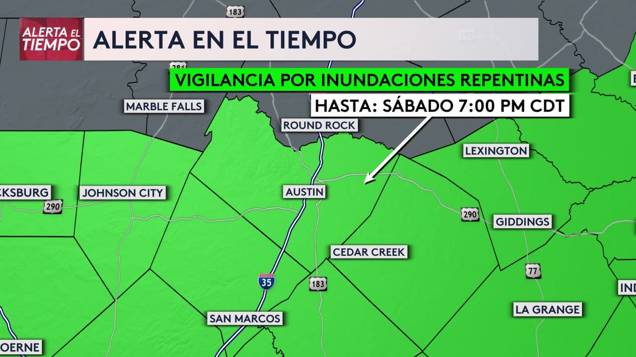 Una advertencia de inundaciones repentinas significa que las condiciones climáticas podrían desarrollarse y provocar inundaciones en los cruces, áreas con drenaje deficiente, así como arroyos.