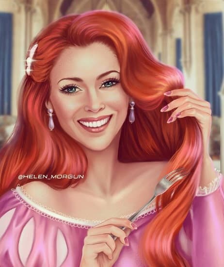 Para la ilustradora rusa otra actriz de Hollywood que se ve bien caracterizada de Ariel es
<b>Alyssa Milano</b>, actriz de ‘Embrujadas’ (1998-2006) e ‘Insatiable’ (2018-2019).