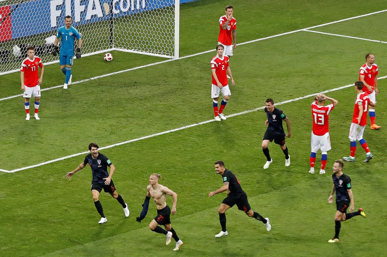 156.- Domagoj Vida (Croacia) al minuto 101. Rusia 1-2 Croacia. Cuartos de final.