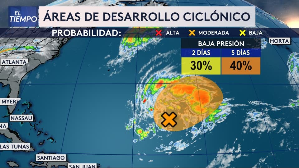 Un desarrollo tropical fuera de temporada se está formando en el Atlántico central