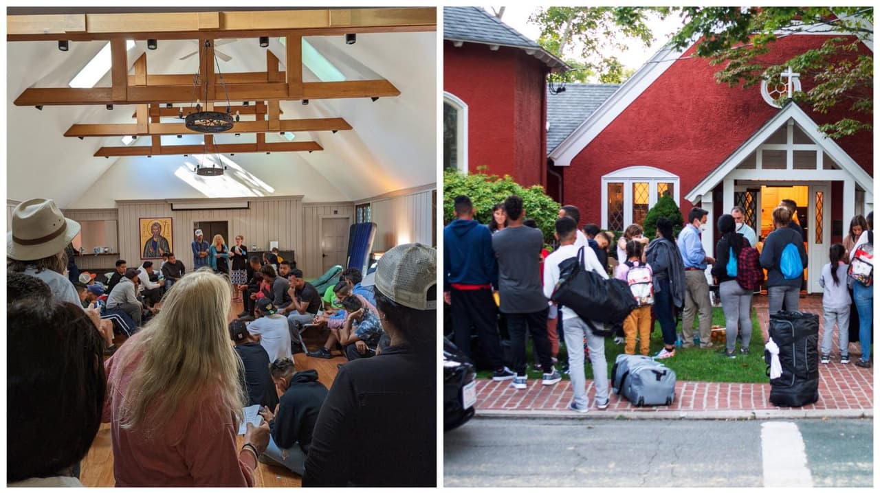 “Caminaron varias millas”: Inmigrantes que envió el gobernador de Florida a la isla Martha's Vineyard