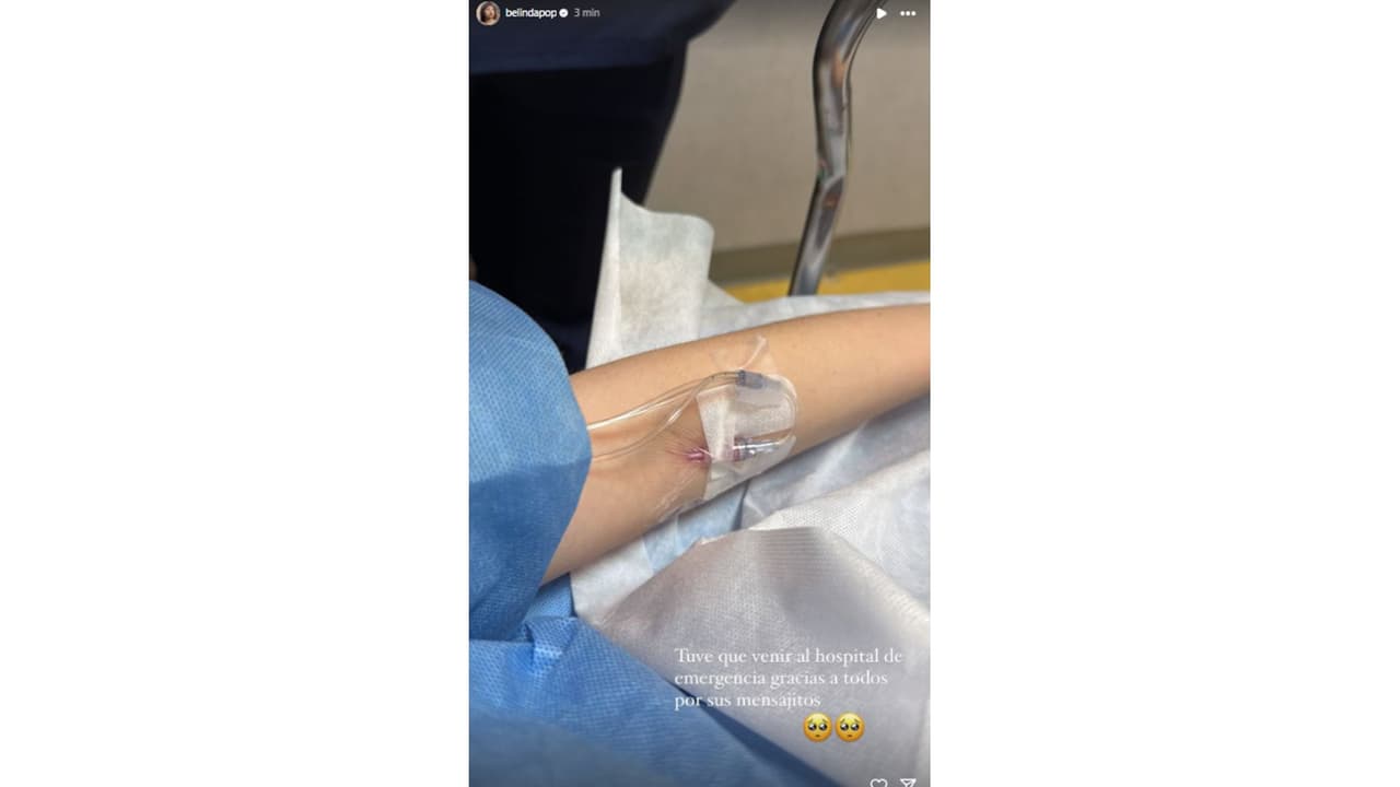 Belinda revela que fue hospitalizada de urgencia.