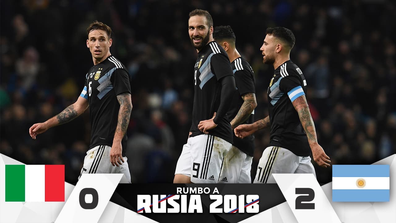 Sin Messi, la Albiceleste apareció con dos tantos para vencer a Italia