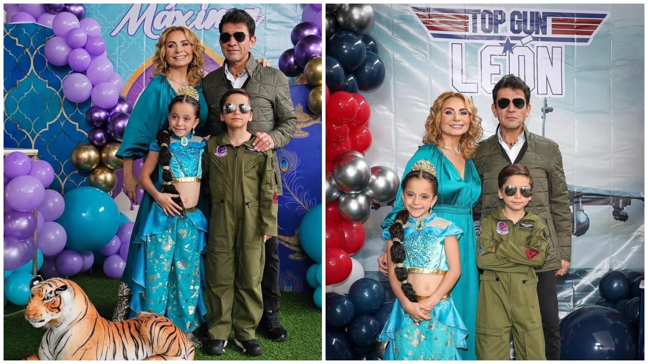 La fiesta de cumpleaños de los hijos de Jorge Salinas y Elizabeth Álvarez.