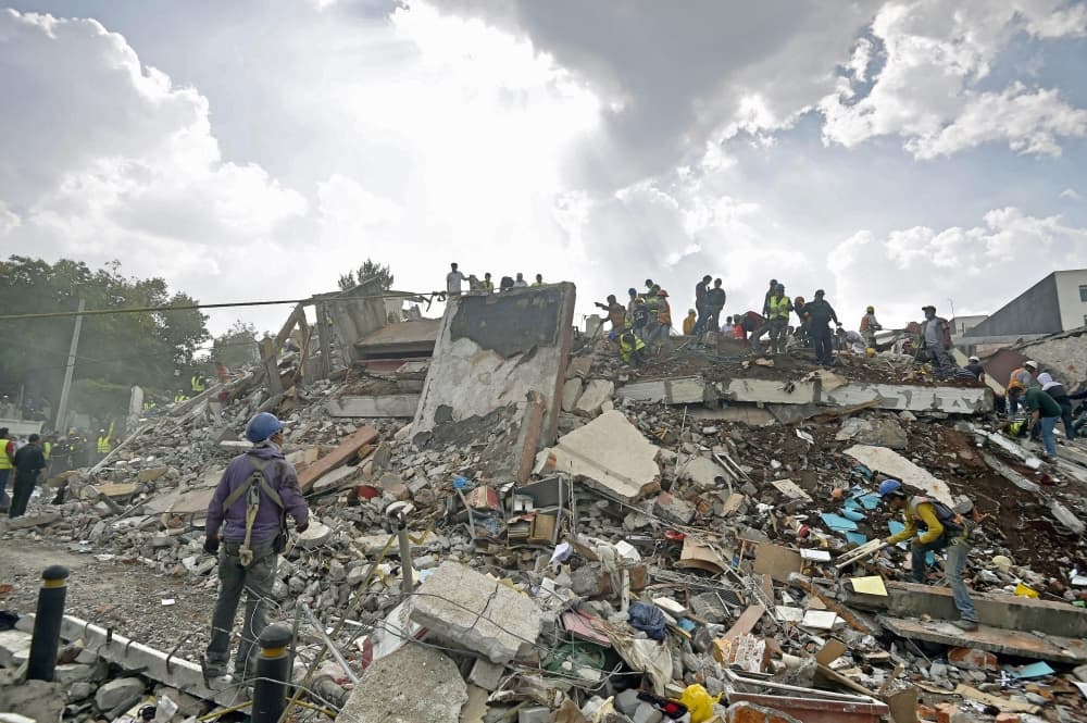 Solidaridad por terremoto en México 2017.