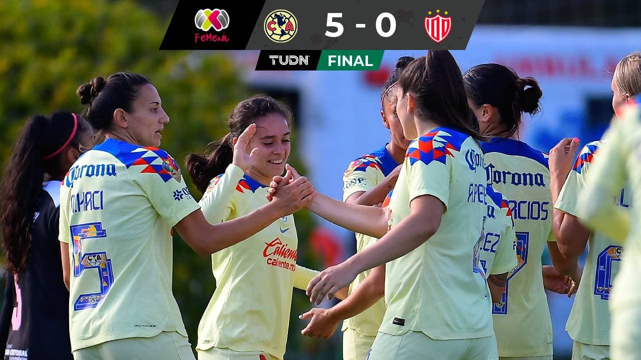 América Femenil mantiene buen paso tras golear a Necaxa