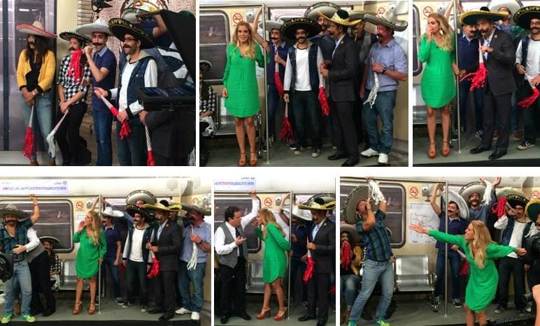 Nos divertimos en las aventuras en el metro.