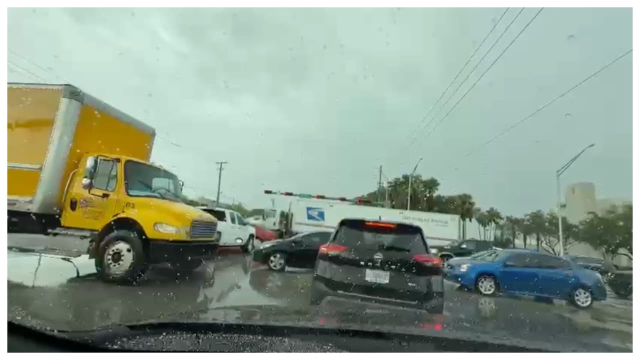 Miami-Dade y Broward entre lluvias, fuertes vientos y retrasos en aeropuertos