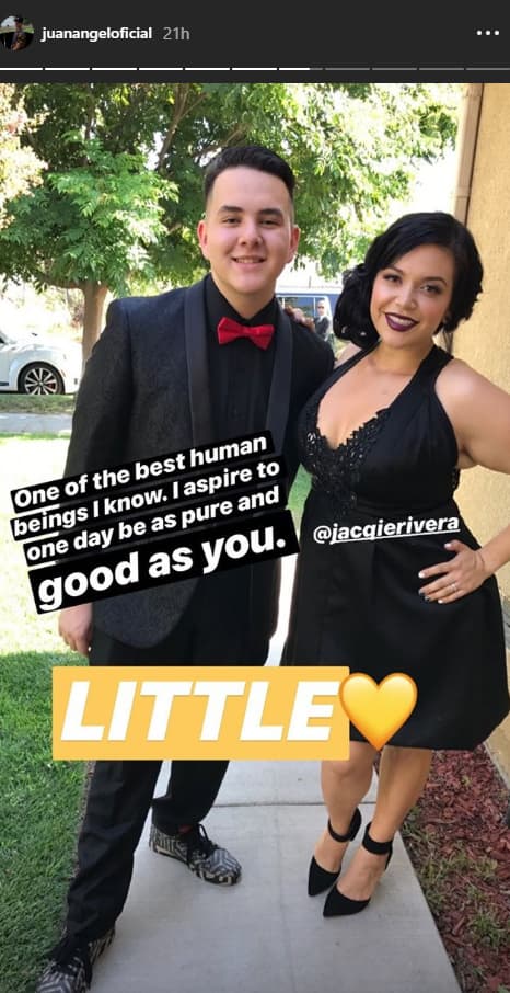 Johnny, el menor de los hijos de Jenni Rivera, no quiso quedarse atrás y también le dedicó un mensaje: "Uno de los mejores seres humanos que conozco. Aspiro un día a ser tan puro y bueno como tú".