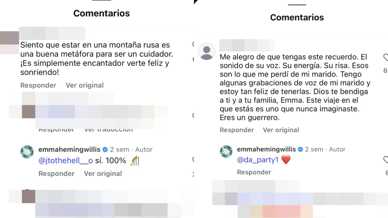 La esposa de Bruce Willis respondió algunos mensajes de sus seguidores.