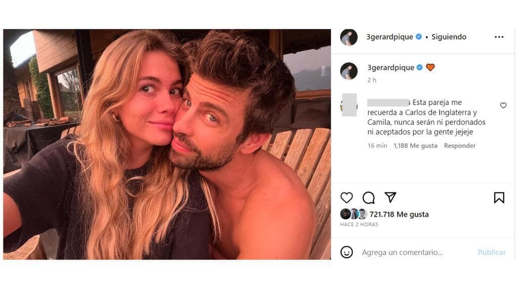 Esta es la nueva foto que Gerard Piqué publicó junto a su novia Clara Chía Marti.