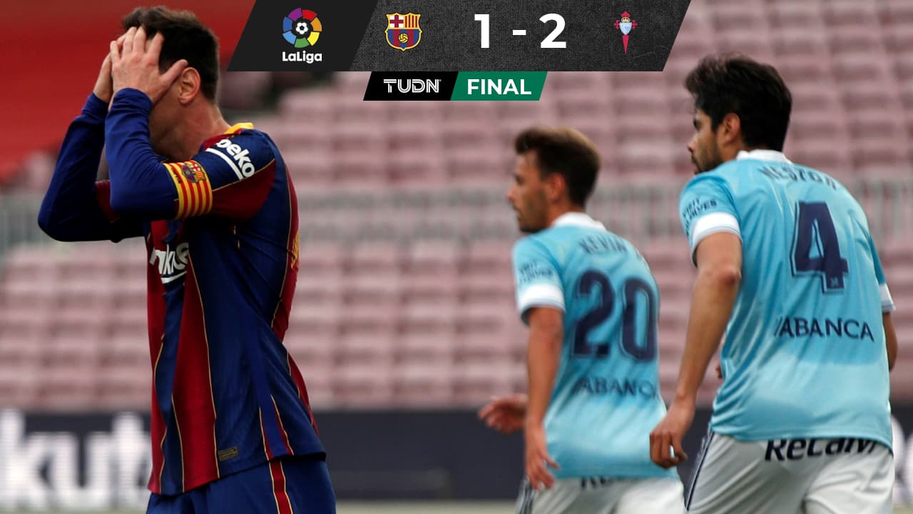 ¡Fracaso culé! Barça dice adiós a LaLiga ante el Celta de Araujo