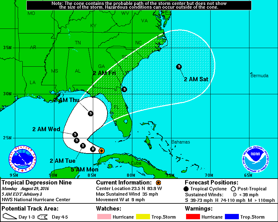 Depresión tropical dejará lluvia y posibles inundaciones en el sur de Florida