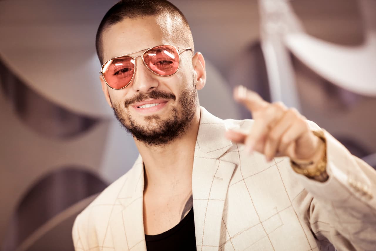 El intéprete de reggaetón cantó una estrofa del tema 'El Cantante', un clásico de Héctor Lavoe, quien es una de las figuras que más admira Maluma.