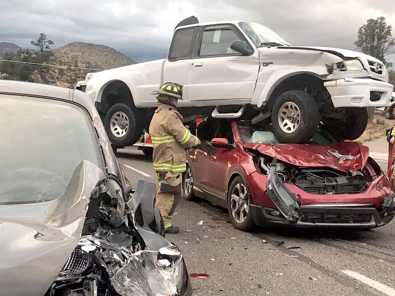 Un terrible accidente en Arizona termina con un resultado inesperado para los bomberos