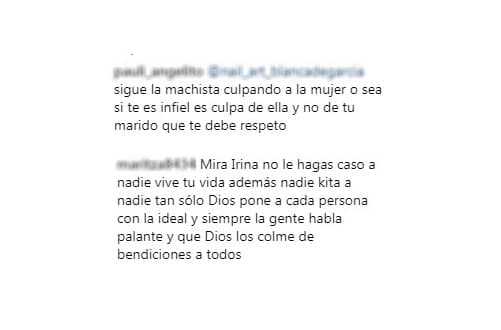 Mientras que otros la defendieron por los miles de insultos que ha recibido la actriz, pues muchos la acusan de haber destruido un matrimonio, desde que se reveló su noviazgo con Gabriel Soto.