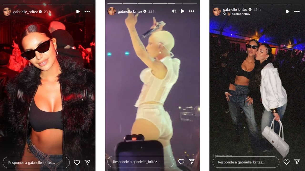 Gabrielle Britez no se mostró con Peso Pluma.