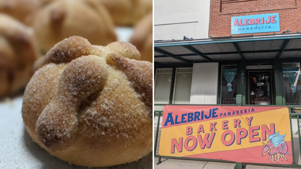 Si de antojo de pan de muerto se trata, uno de los mejores lugares para conseguirlo en San Antonio es Alebrije Bakery, ubicado en el 1931 N de avenida New Braunfels. Desde $3.50 una pieza.