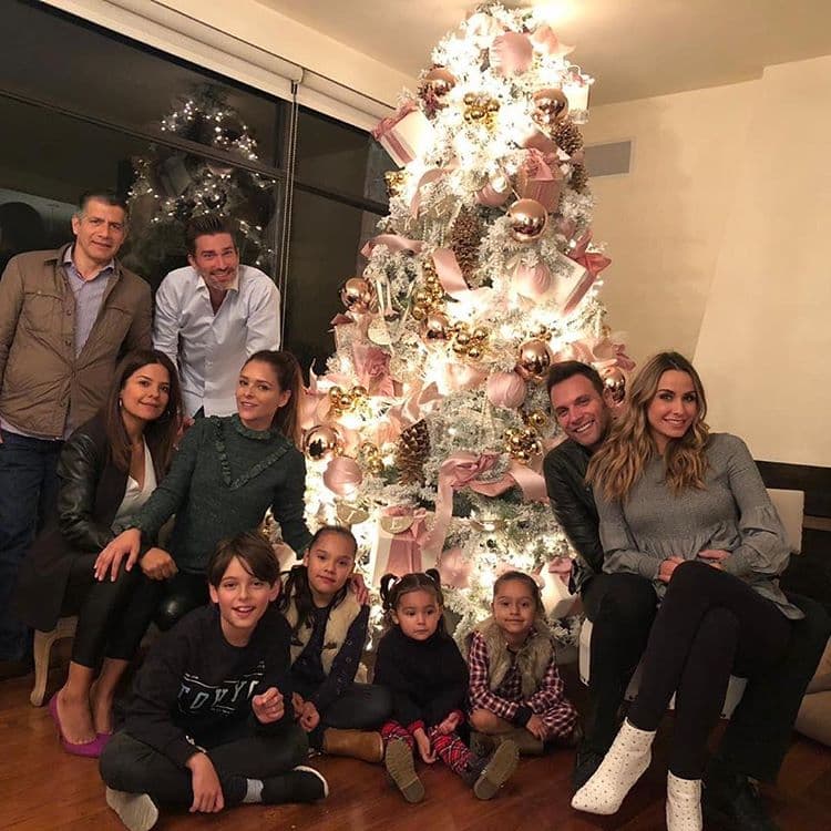 Grettell Valdez organizó una posada familiar, a la cual
<b>asistieron Patricio, su pareja Odalys y la pequeña Gia, hija de ambos</b>.