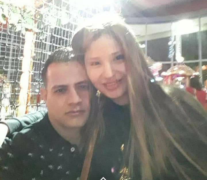 Iriany Toyo junto a su esposo cuando aún vivían en Venezuela. Él trabajaba como taxista y ella vendía comidas y hacía tratamientos estéticos.