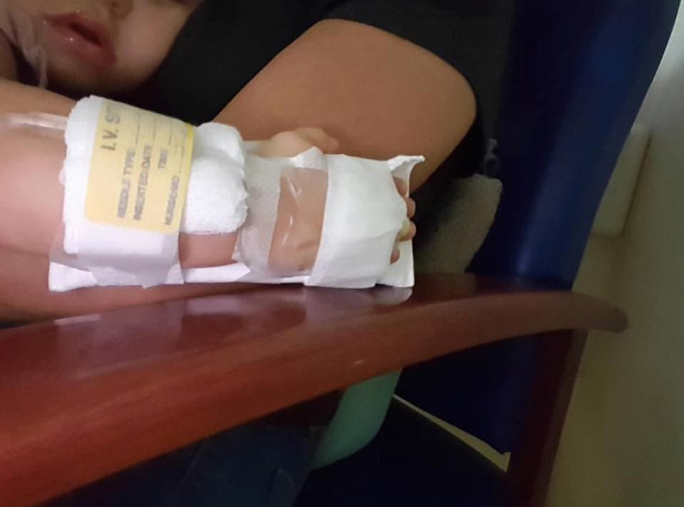 Hospitalizada la bebé de Gredmarie Colón