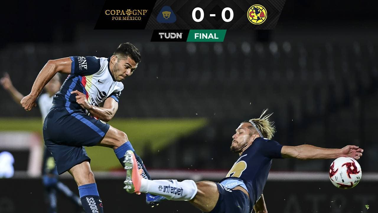 Pumas y América reparten puntos en la Copa GNP Por México