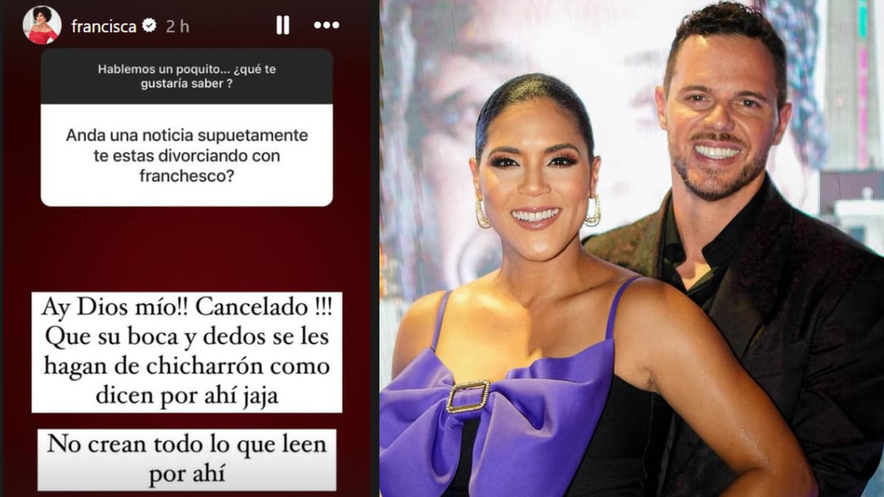 Así respondió Francisca a quien le preguntó si es verdad que se "está divorciando" de Francesco Zampogna.