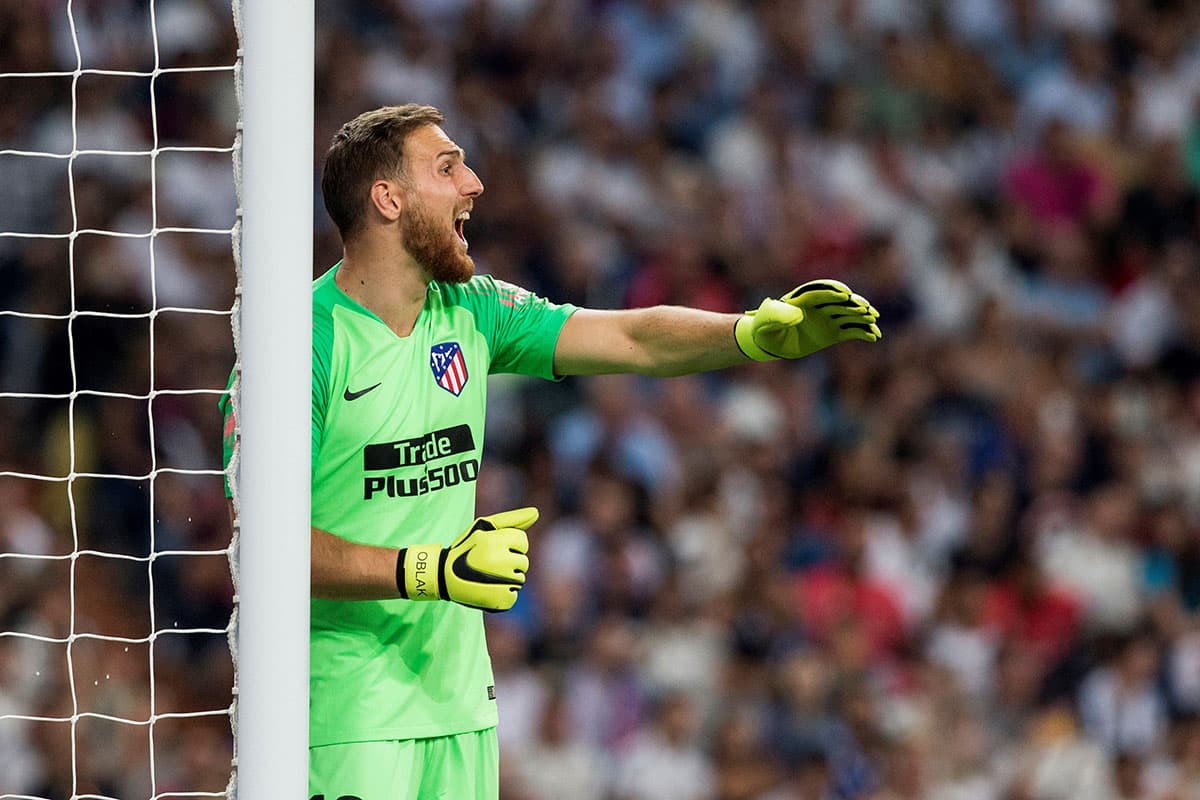El arquero Jan Oblak del Atlético de Madrid también cumplió con una labor destacada en el empate 0-0 entre Real Madrid y Atlético de Madrid.
