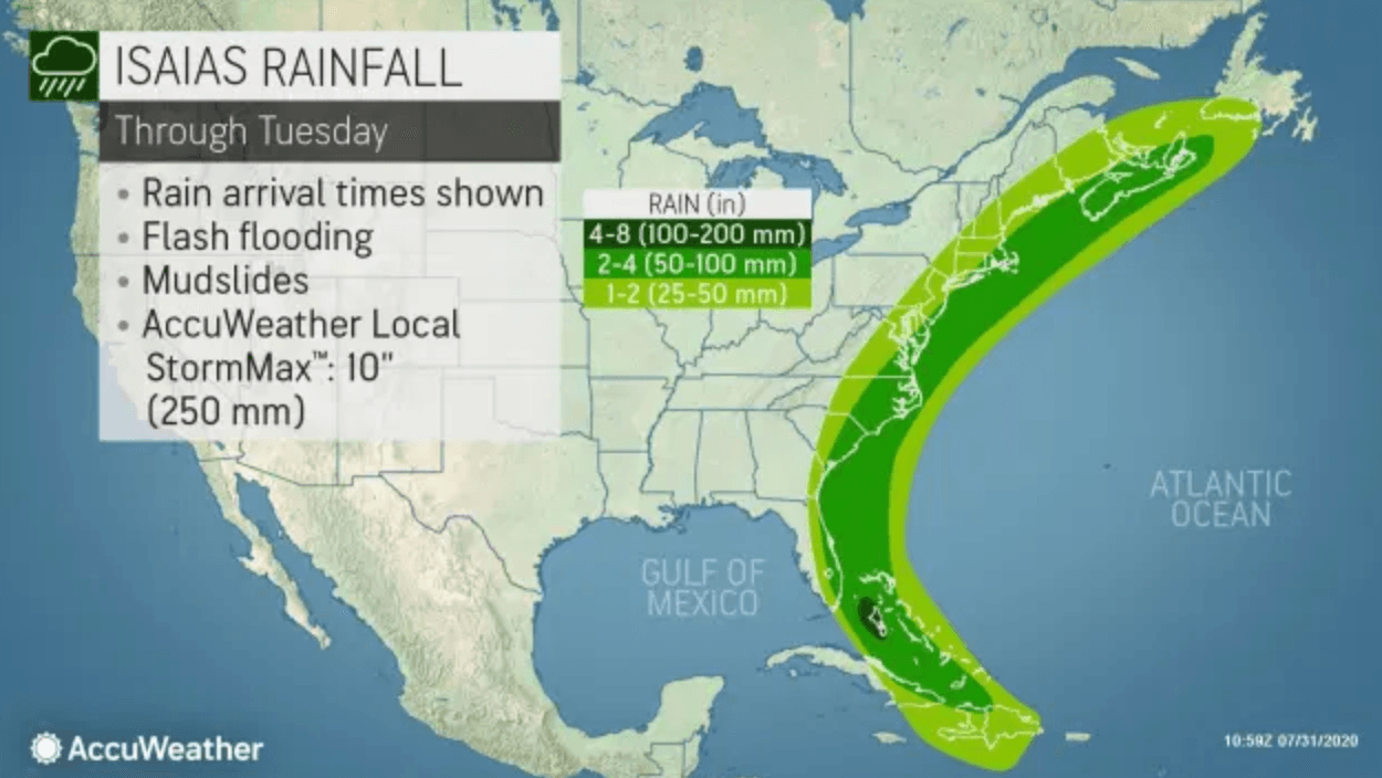 Lluvias y vientos, así como amenaza de inundaciones, puede esperarle al área tri-estatal.