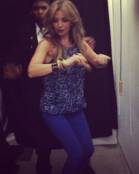 Thalía también se echó un bailecito esta semana.