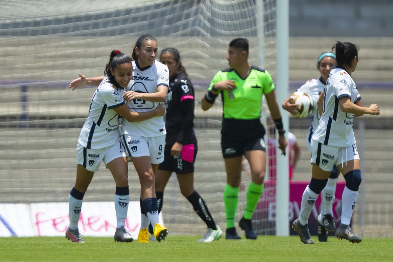 De la mano de Annia Mejía y Mónica Monsiváis Monterrey logra vencer 1-2 a La Pumas y tomar ventaja en la serie.