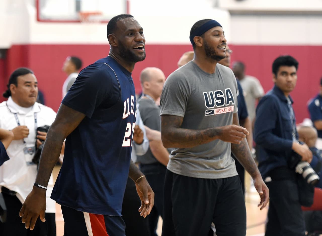LeBron James salvó a Carmelo Anthony de morir ahogado