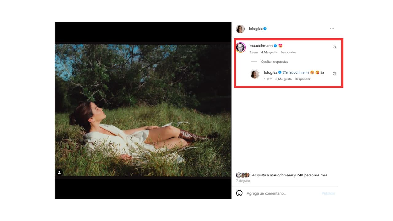 Mauricio Ochmann y Lorena González despertaron sospechas de romance por estos mensajes